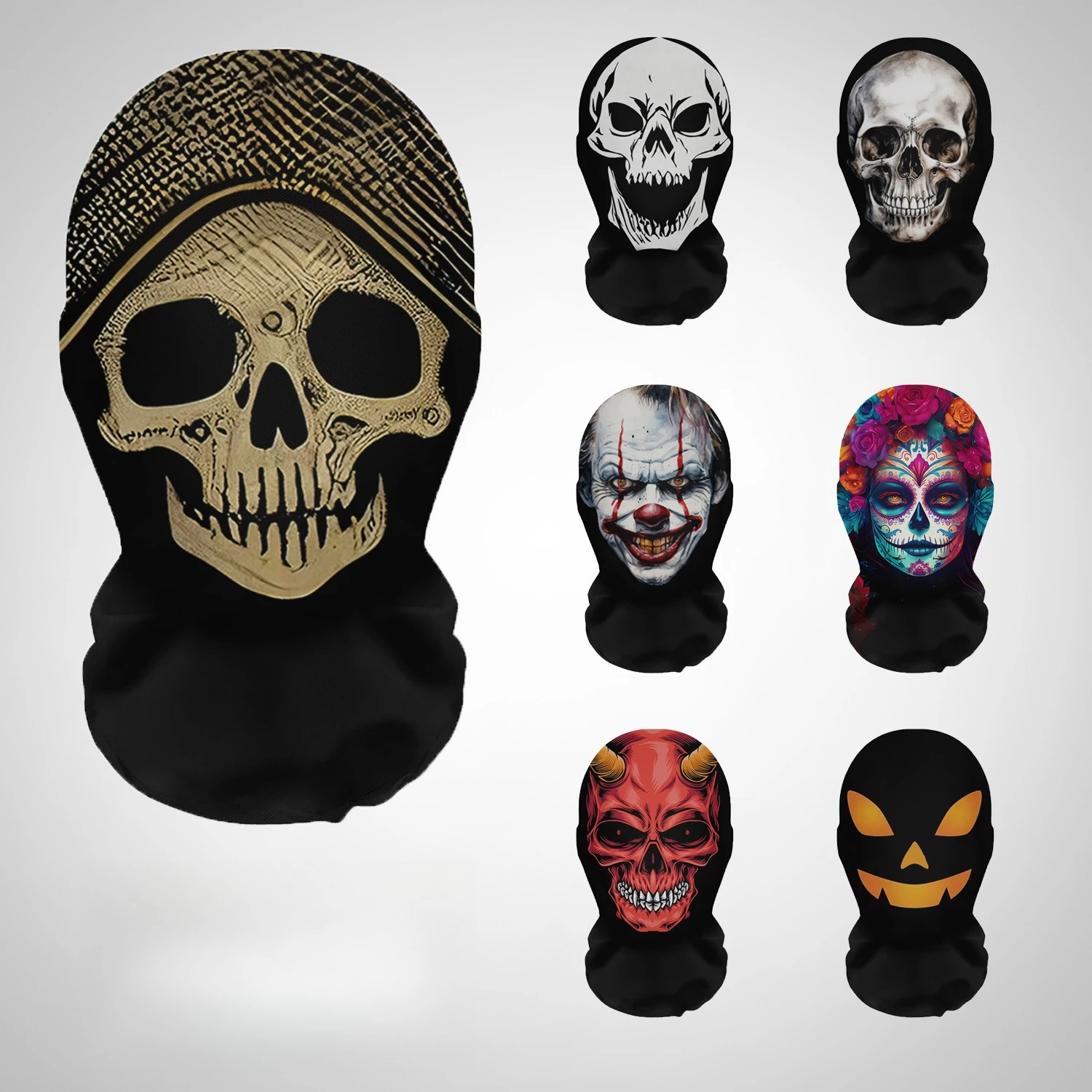 Cosplay Prop Pattern - Halloween Terror Maskers 3D Afdrukken Schedel