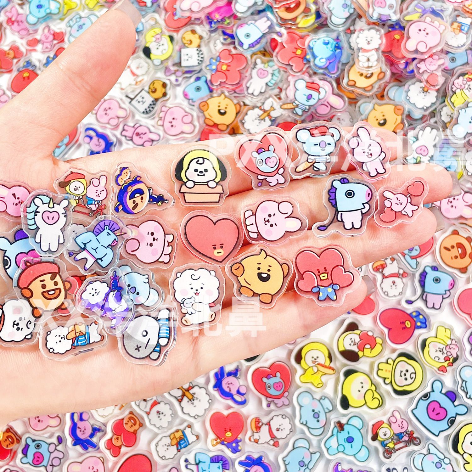 Cosplay Material For Prop - 100 stuks BT21 BTS Enkellaags 1cm2cm4cm
