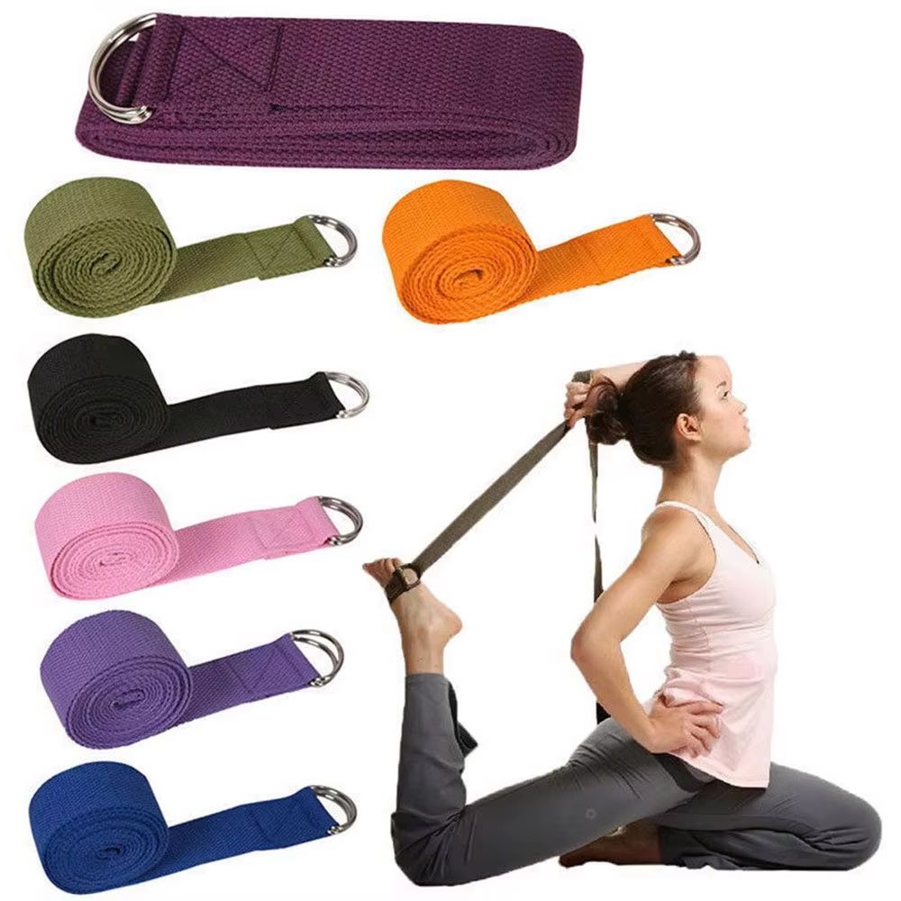 D Ring Strap - 180cm Sport Yoga-band Duurzaam Katoen Verstelbare