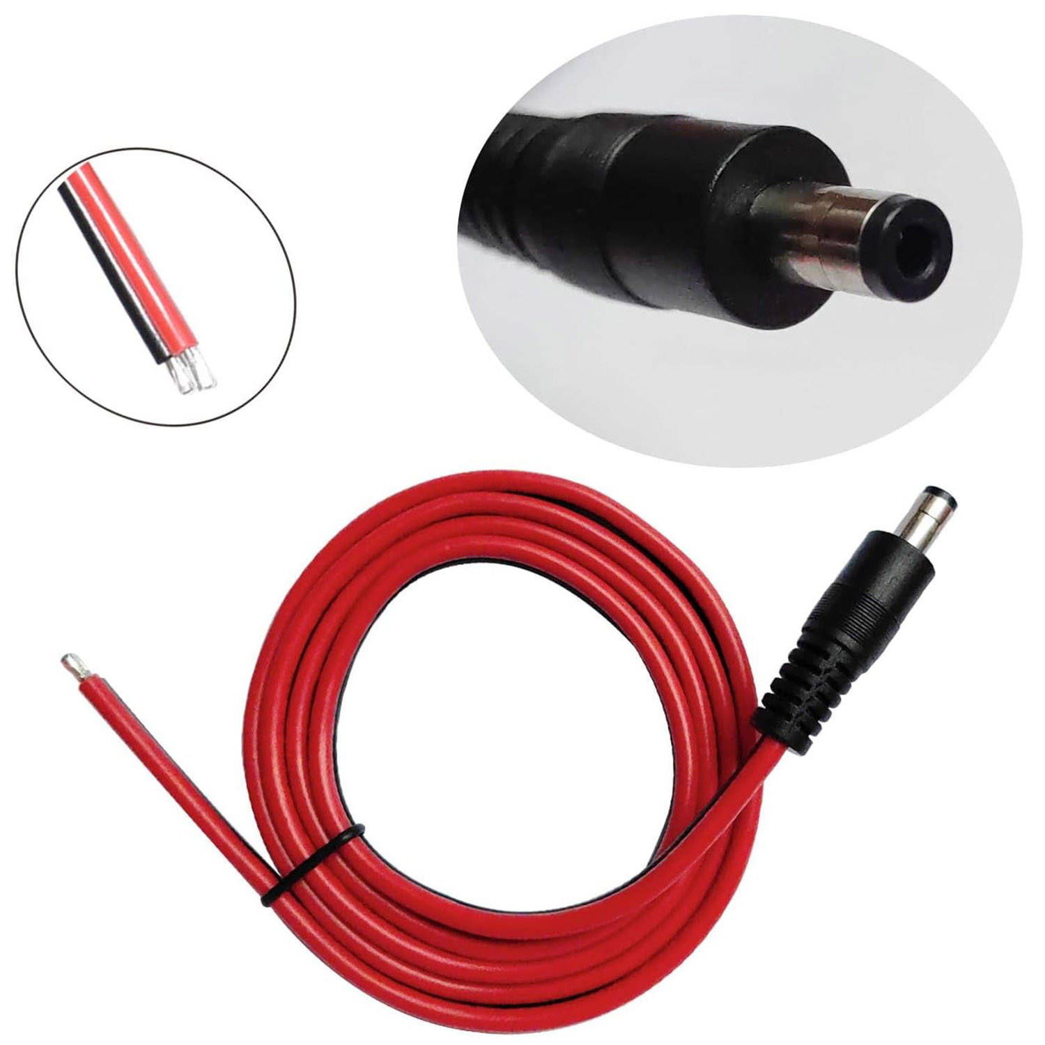 1 st 14AWG DC Voeding 5.5mm X  - Led El Wire recensie en prijs