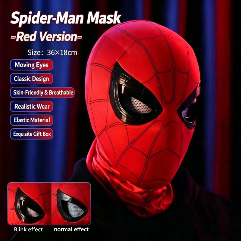 Spider-Man hoofddeksel met bew - Cosplay Prop Display recensie en prijs