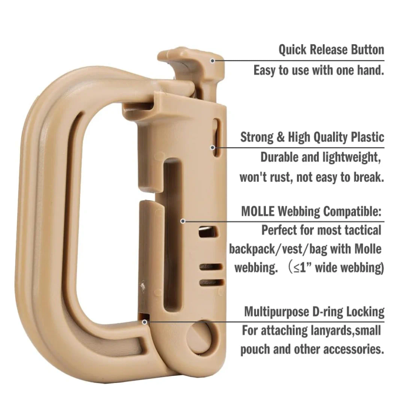 5 Stuks Plastic D-Ring Tactisc - D Ring Strap recensie en prijs